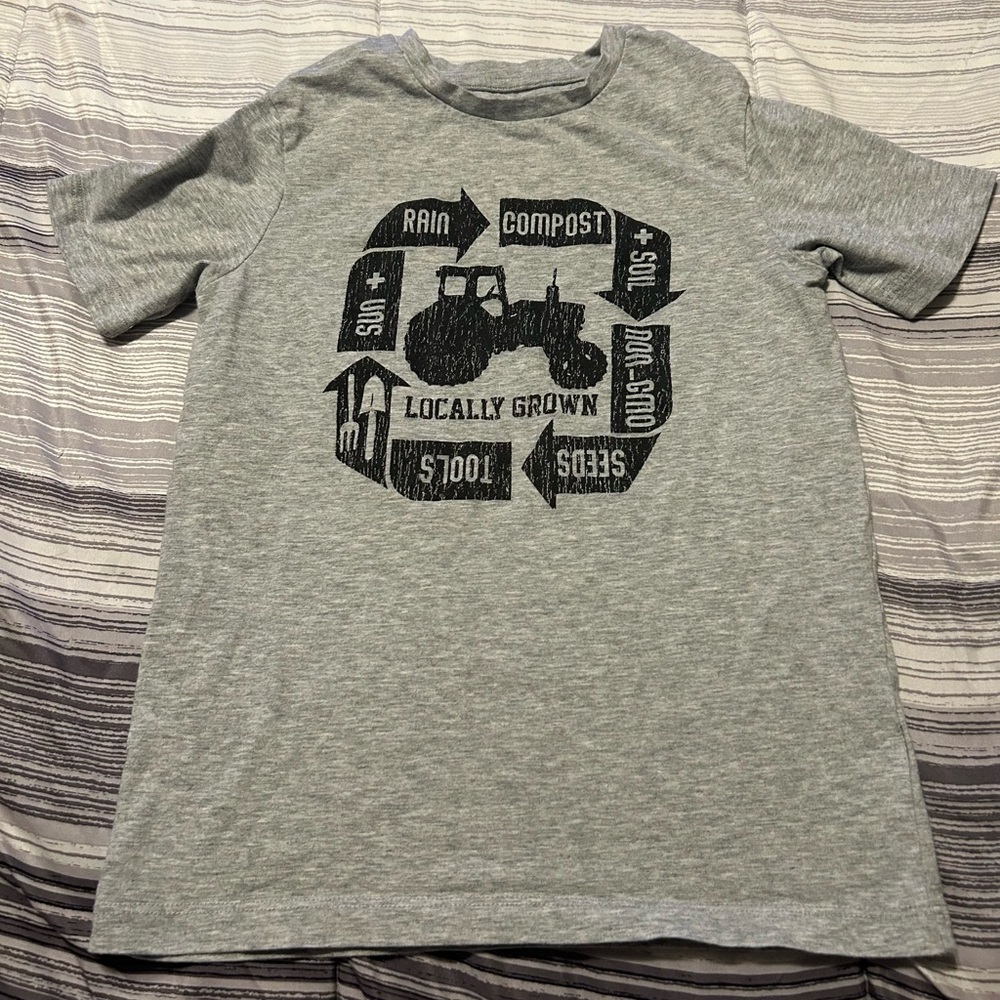 Falls Creek Gray Locally Grown Tractor Tee